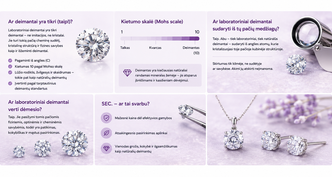 Ar laboratoriniai deimantai braižosi?