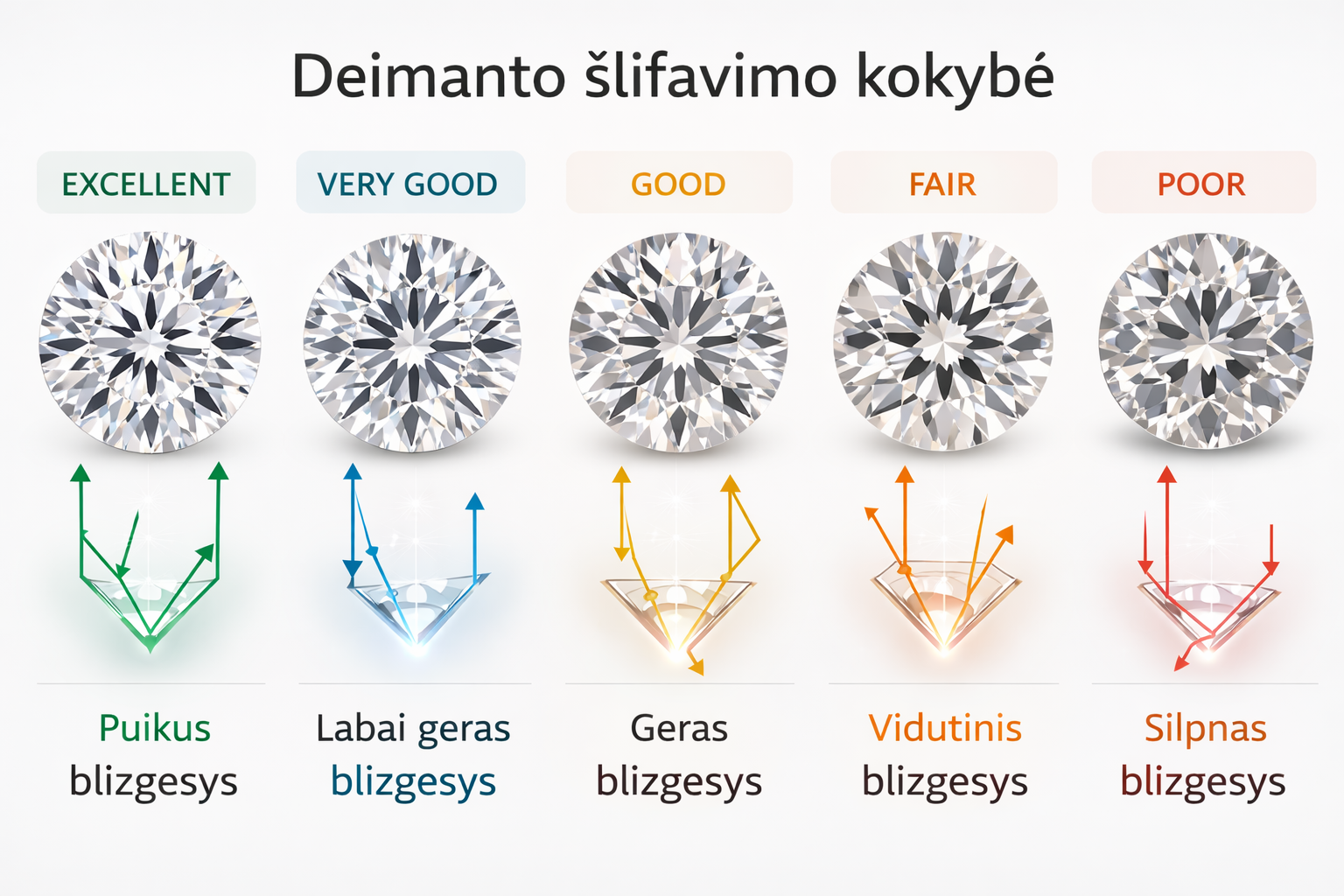 Kas yra deimanto šlifavimas (Cut)?