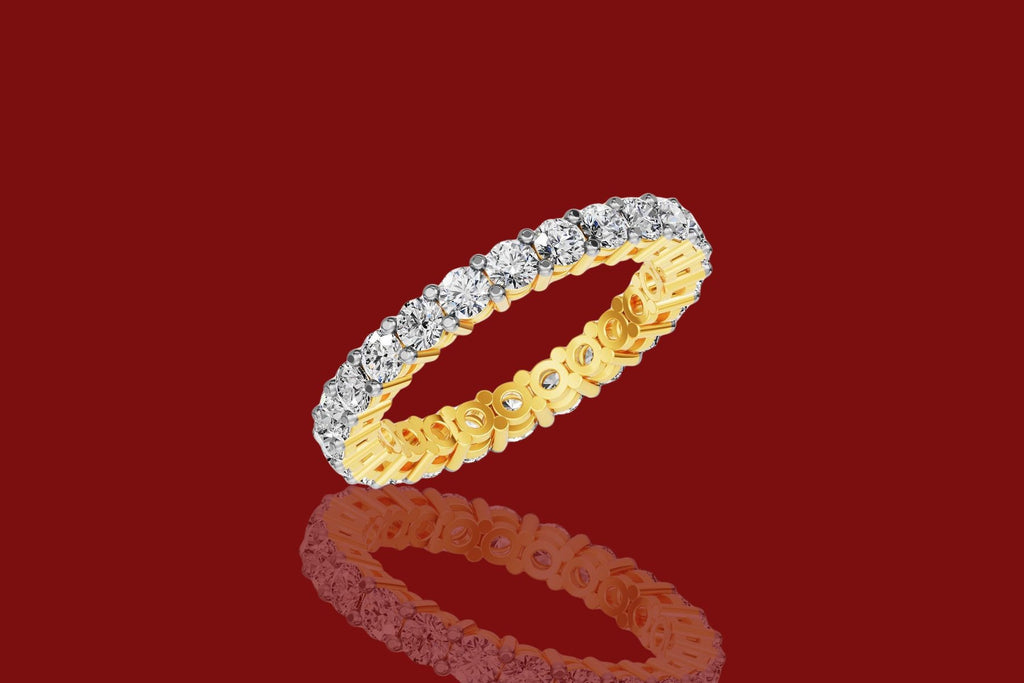 Prabangus Žiedas su Augintais Deimantais 3.82 ct | Auksas