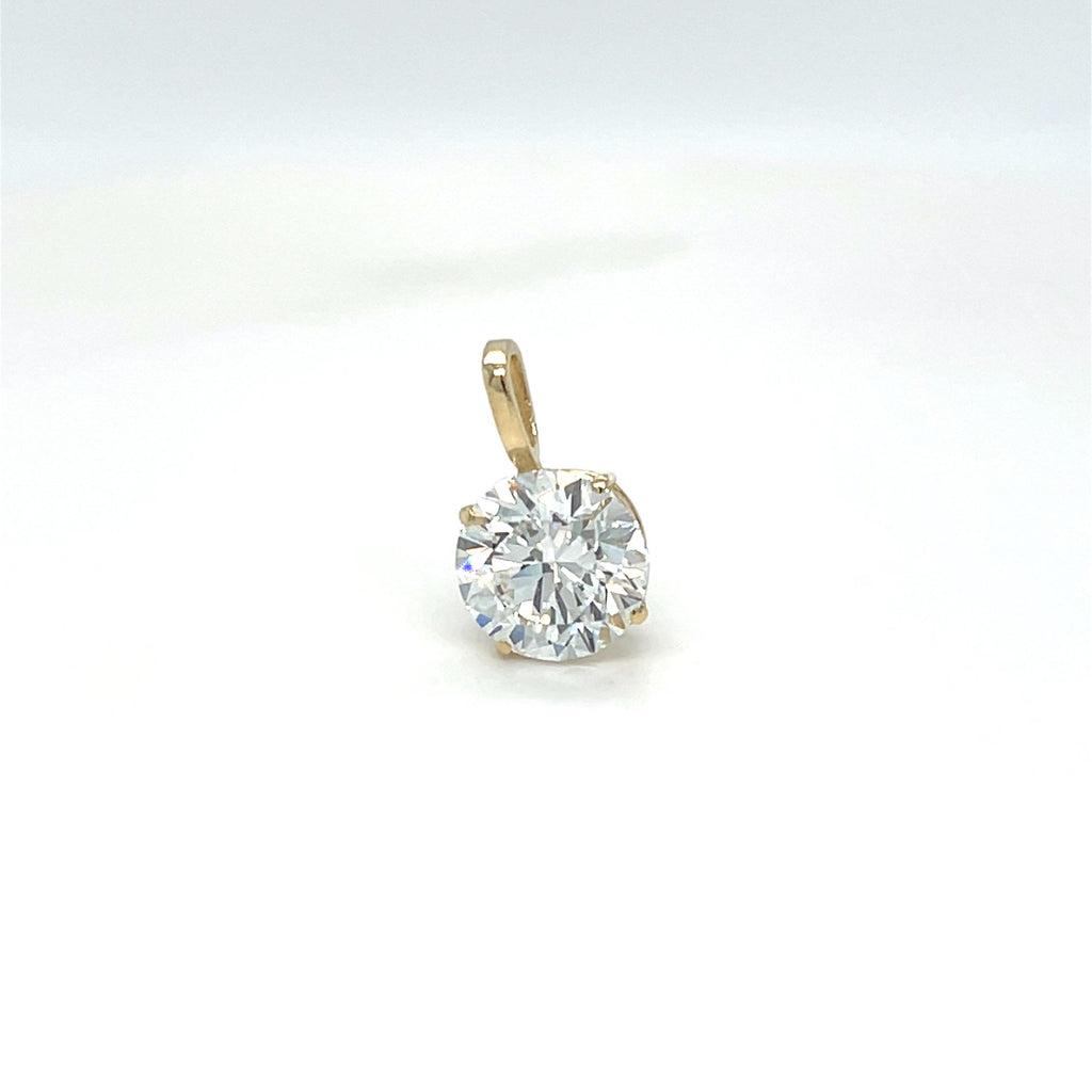 Elegantiškas Auksinis Pakabukas 2.0 ct | Auginti Deimantai