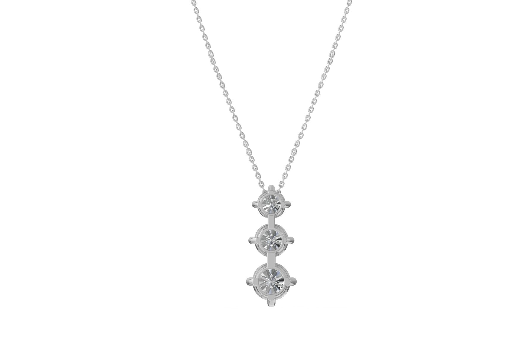 Prabangus Auksinis Pakabukas 3.19 ct | Auginti Deimantai