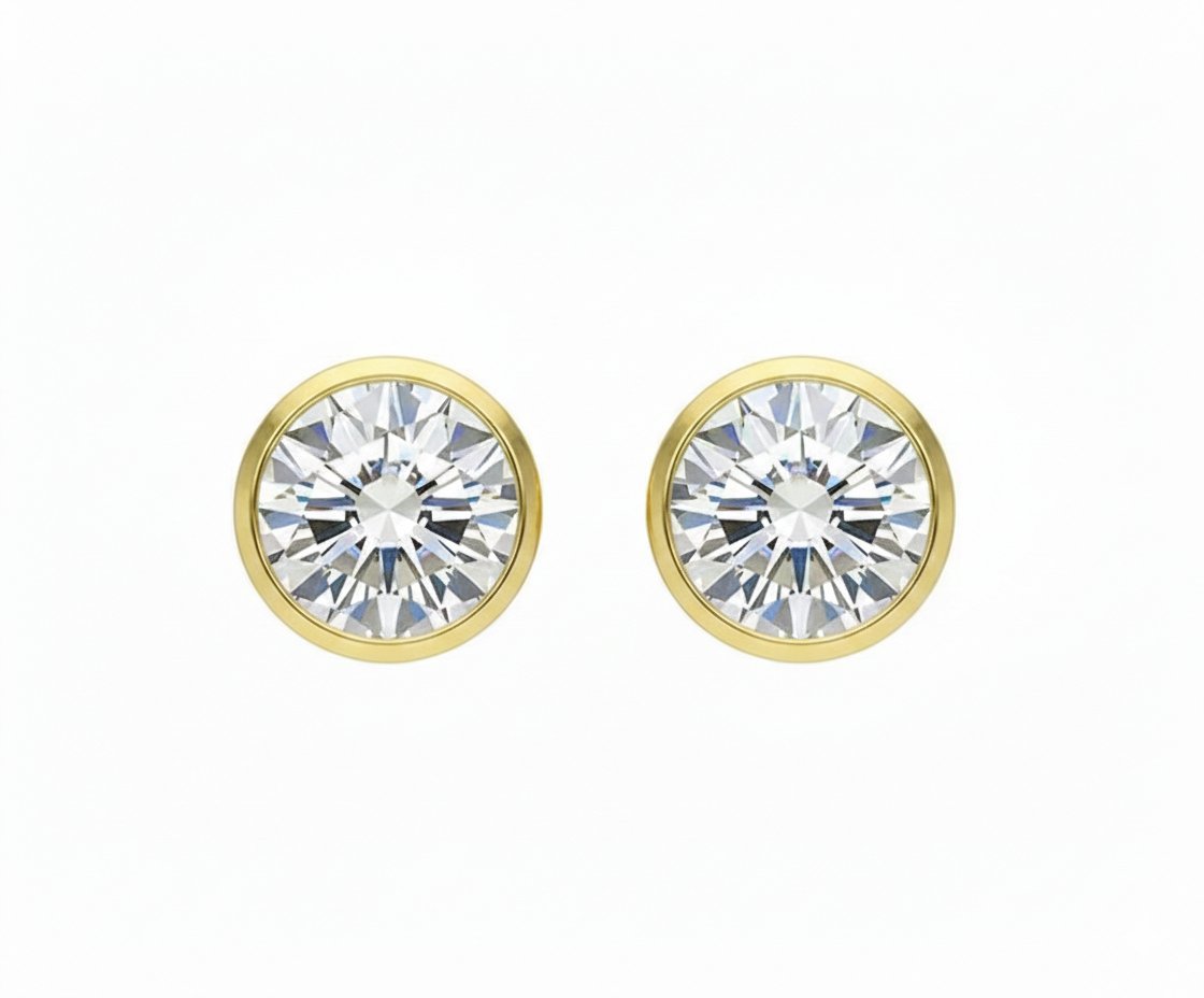 Prabangūs Auskarai su Deimantais 3.20 ct | Auksas
