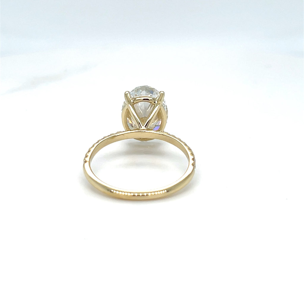 Išskirtinis Žiedas Ovalo Formos 4.26 ct | Laboratorinis Deimantas