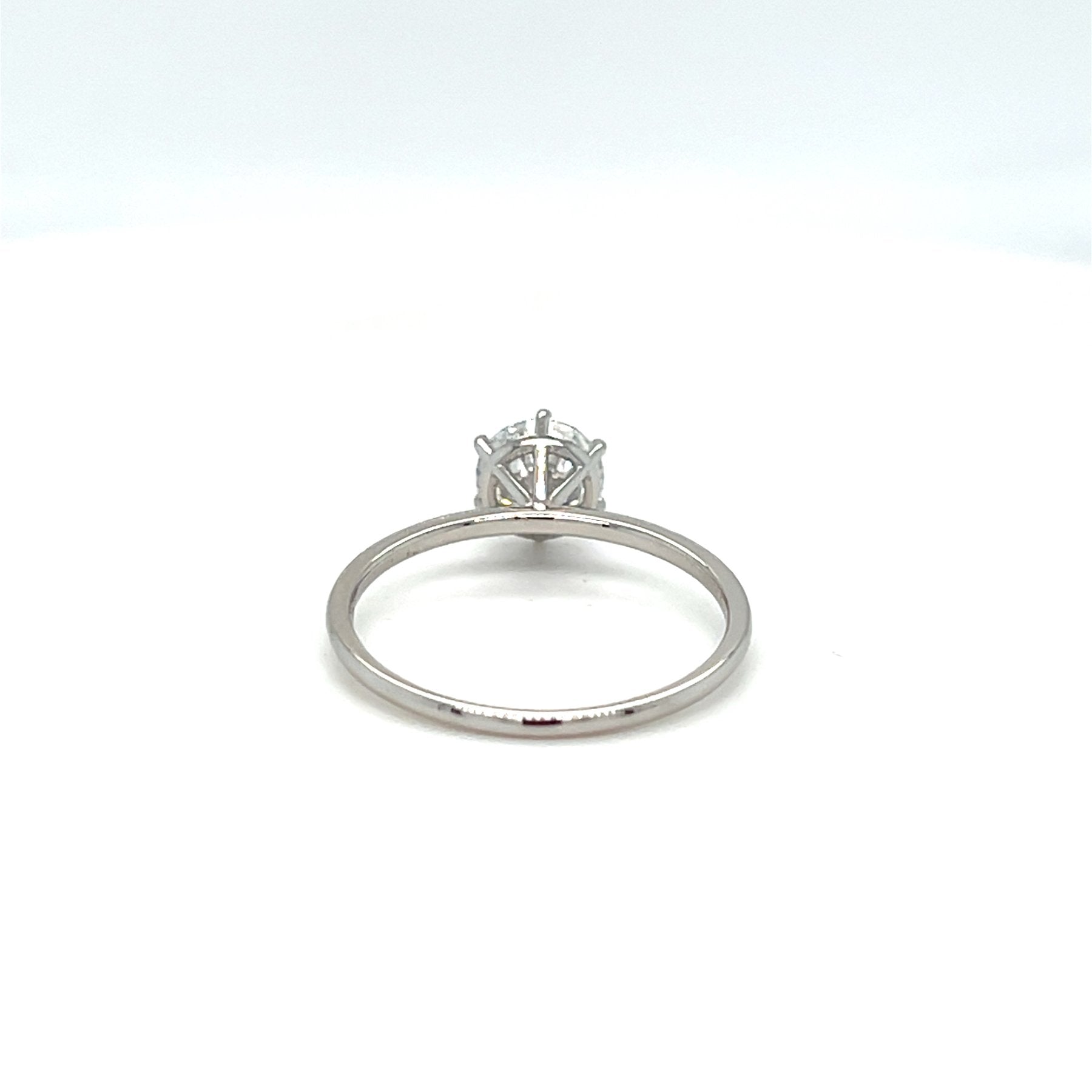 Sužadėtuvių Žiedas Auksinis 1.08 ct | Auginti Deimantai