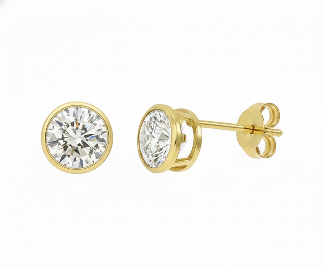 Prabangūs Auskarai su Deimantais 3.20 ct | Auksas