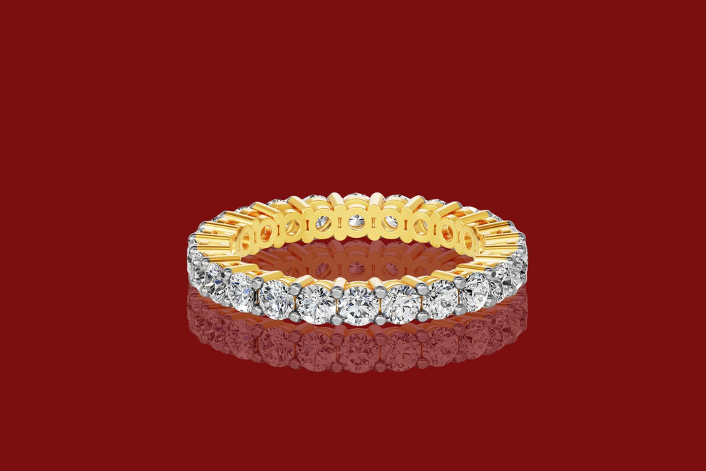 Prabangus Žiedas su Augintais Deimantais 3.82 ct | Auksas