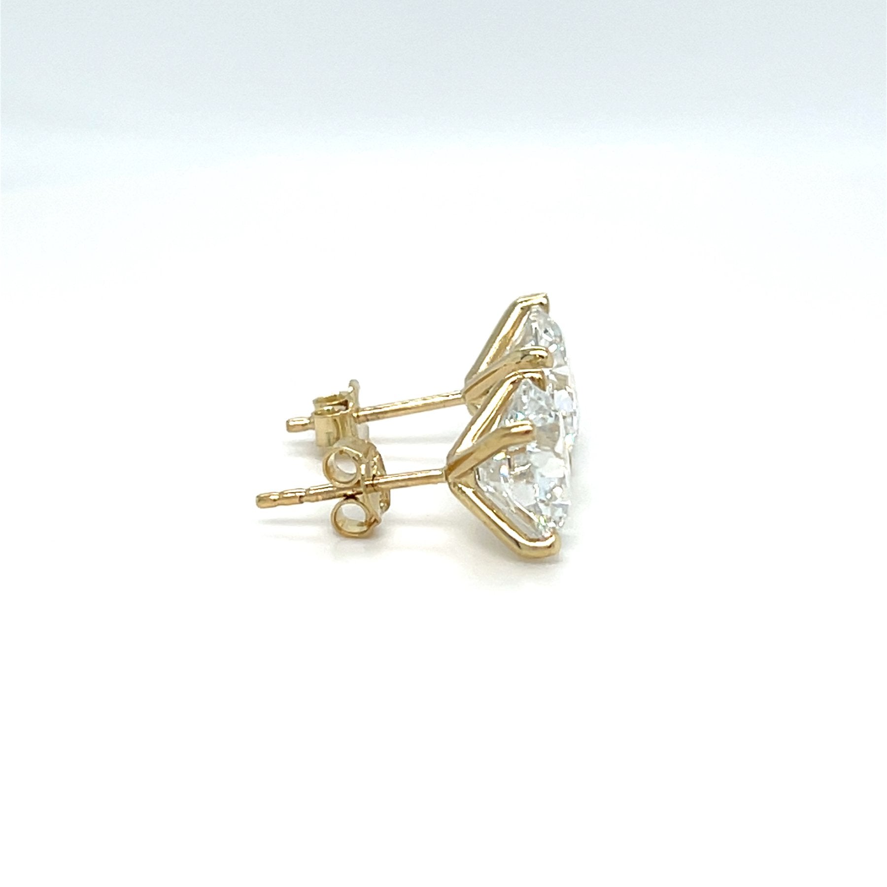 Klasikiniai Auksiniai Auskarai 1.46 ct | Laboratorinis Deimantas