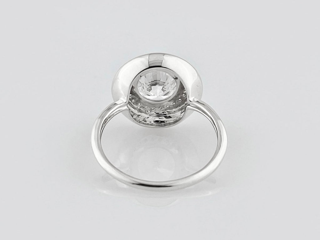 Elegantiškas Auksinis Žiedas 2.12 ct | Auginti Deimantai