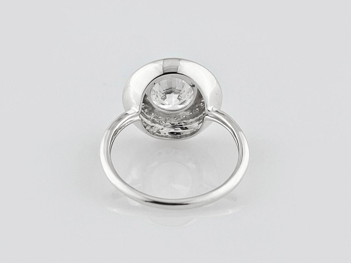 Elegantiškas Auksinis Žiedas 2.12 ct | Auginti Deimantai