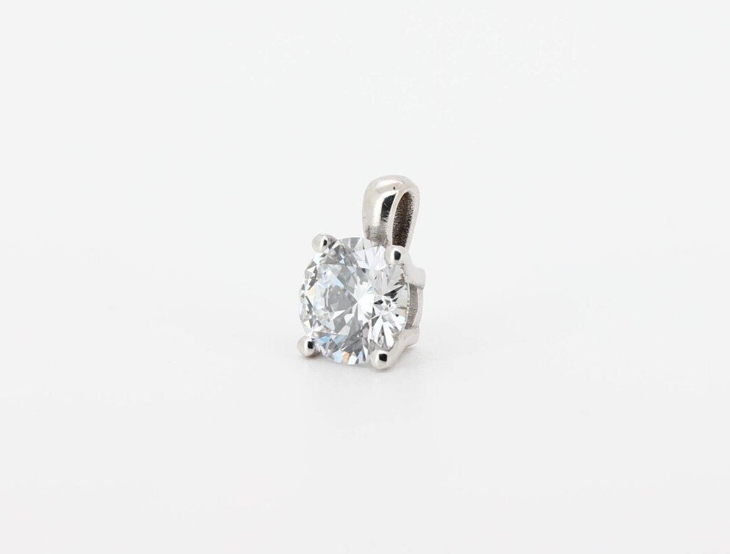 Elegantiškas Auksinis Pakabukas 1.20 ct | Auginti Deimantai