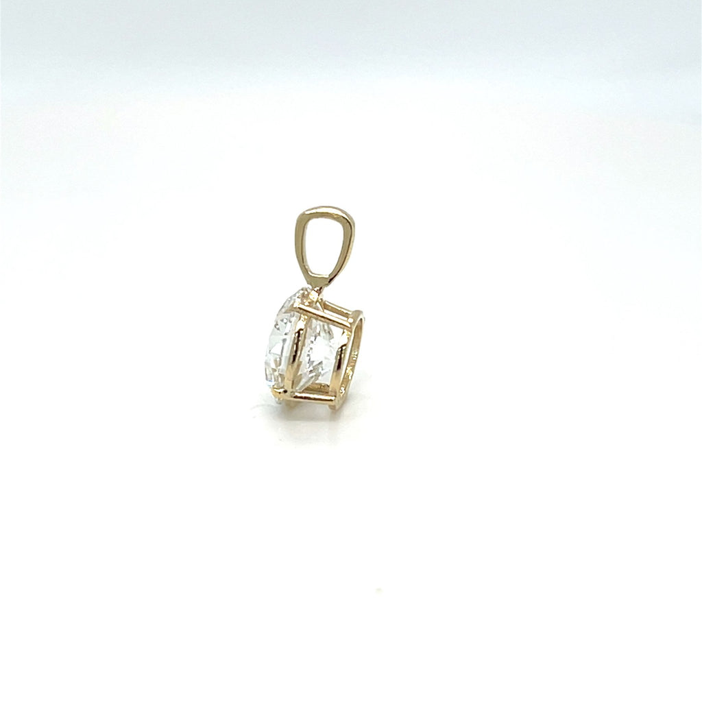 Elegantiškas Auksinis Pakabukas 2.0 ct | Auginti Deimantai