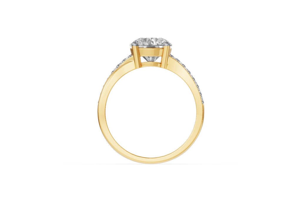 Elegantiškas Auksinis Žiedas 2.17 ct | Laboratorinis Deimantas