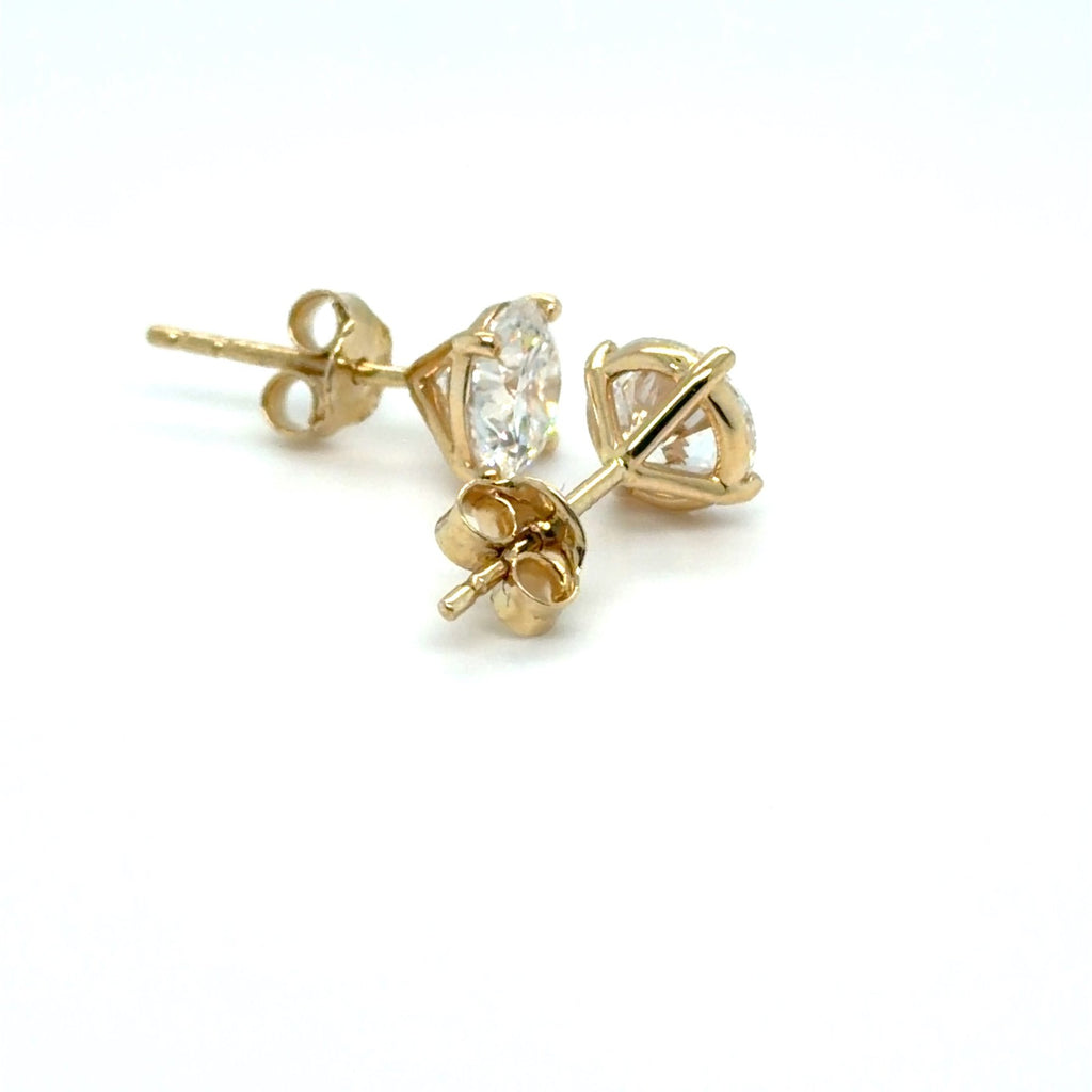 Elegantiški Auskarai Geltonas Auksas 1.45 ct | Laboratoriniai Deimantai