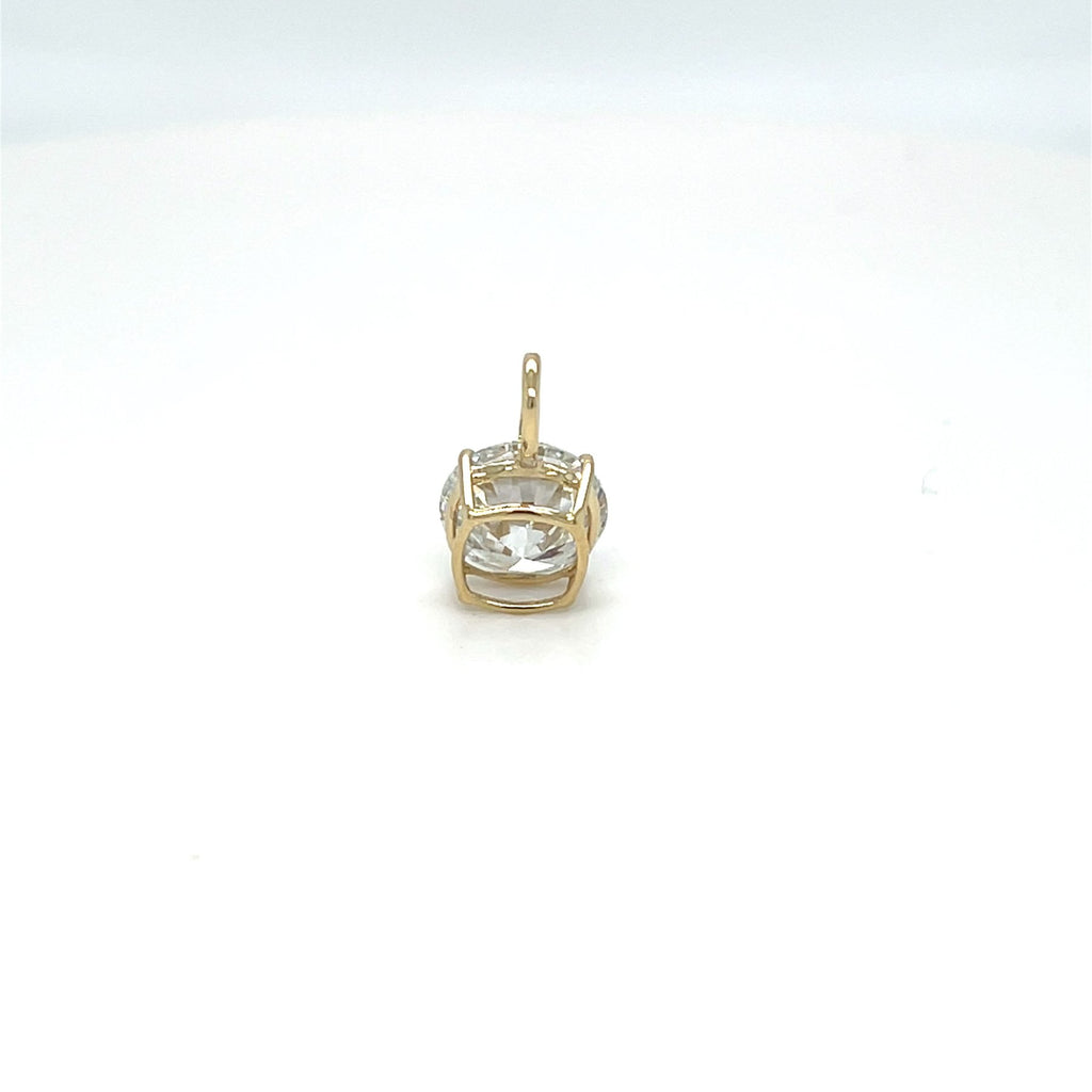 Klasikinis pakabukas geltono aukso 1.05 ct apvalios formos | Laboratorinis Deimantas