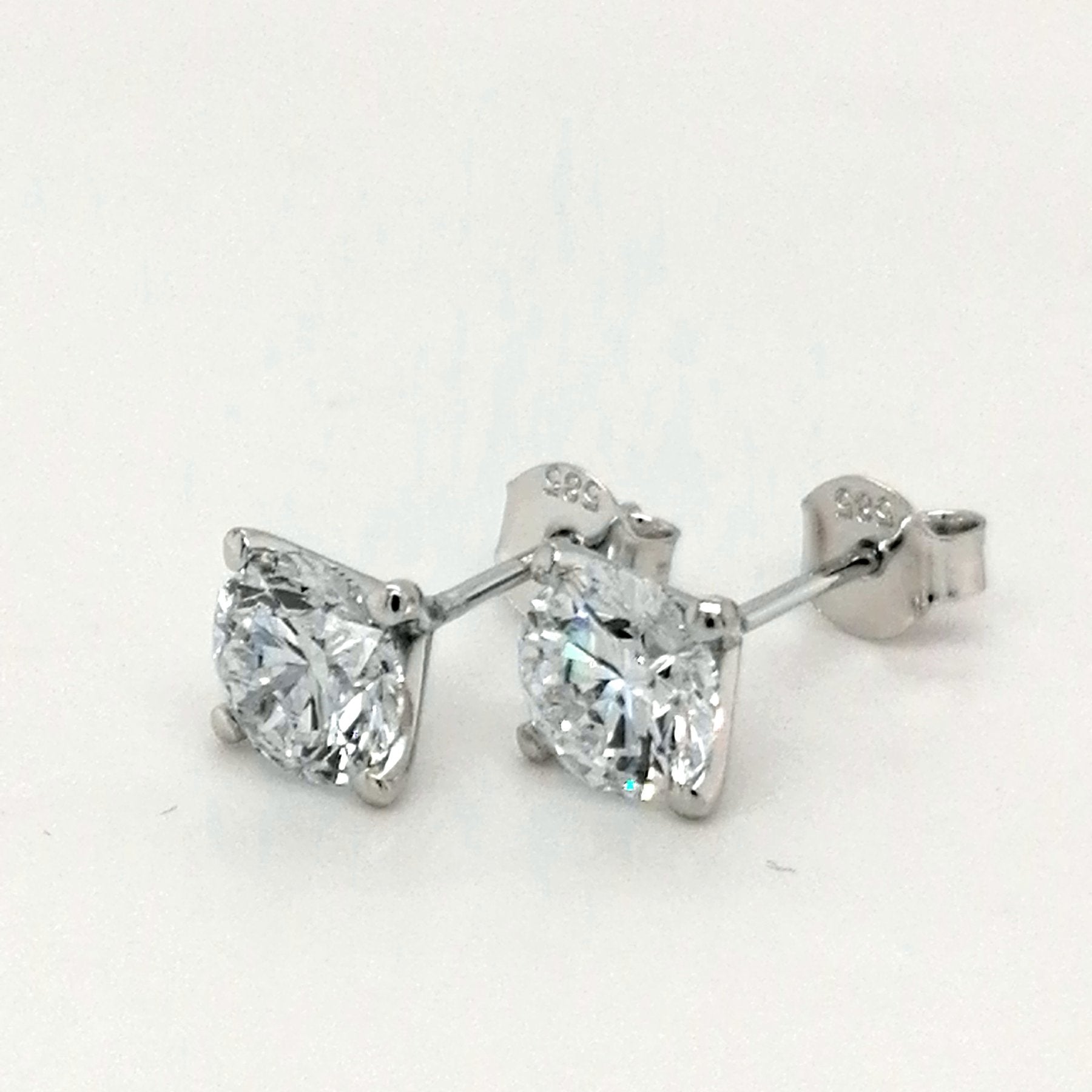 Prabangūs Auskarai Baltas Auksas 2.18 ct | Laboratoriniai Deimantai