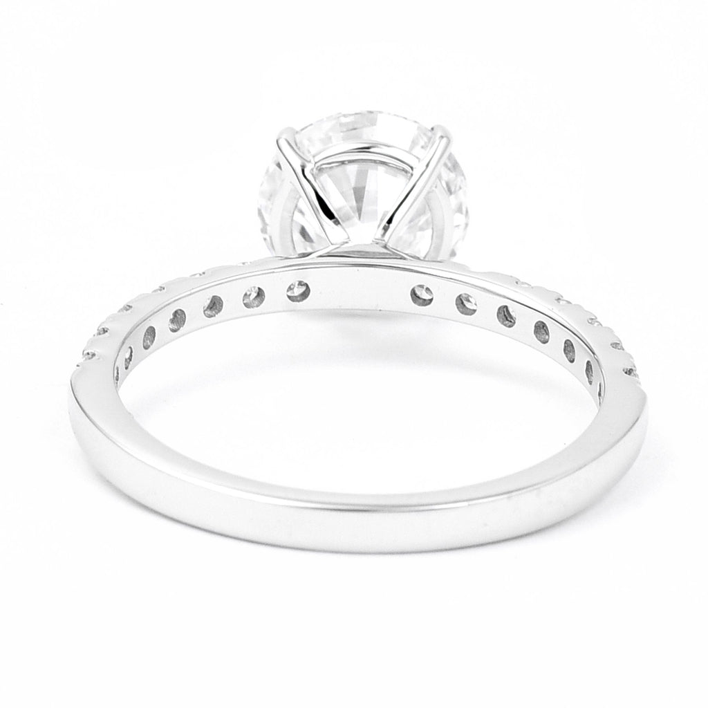 Klasikinis Auksinis Žiedas 1.80 ct | Laboratorinis Deimantas
