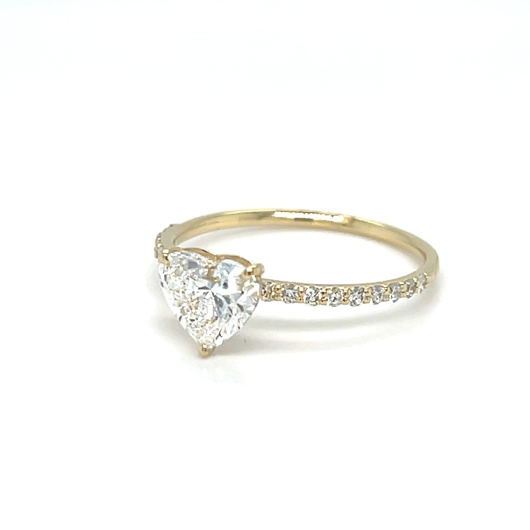 Romantiškas Žiedas Širdelės Formos 1.35 ct | Auksas