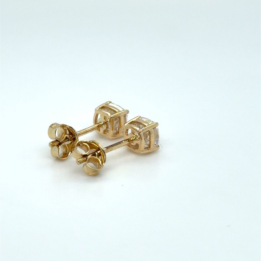 Elegantiški Auskarai Geltonas Auksas 1.45 ct | Laboratoriniai Deimantai