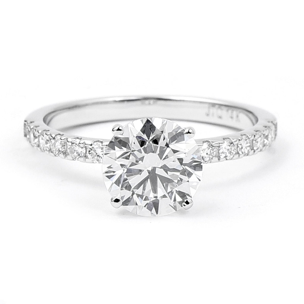 Klasikinis Auksinis Žiedas 1.80 ct | Laboratorinis Deimantas