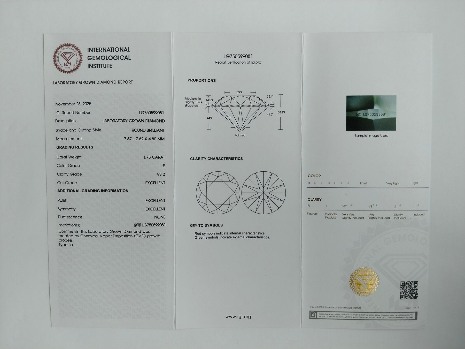 Elegantiškas Auksinis Žiedas 1.73 ct | Laboratorinis Deimantas