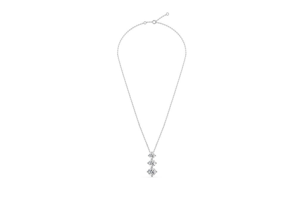 Prabangus Auksinis Pakabukas 3.19 ct | Auginti Deimantai