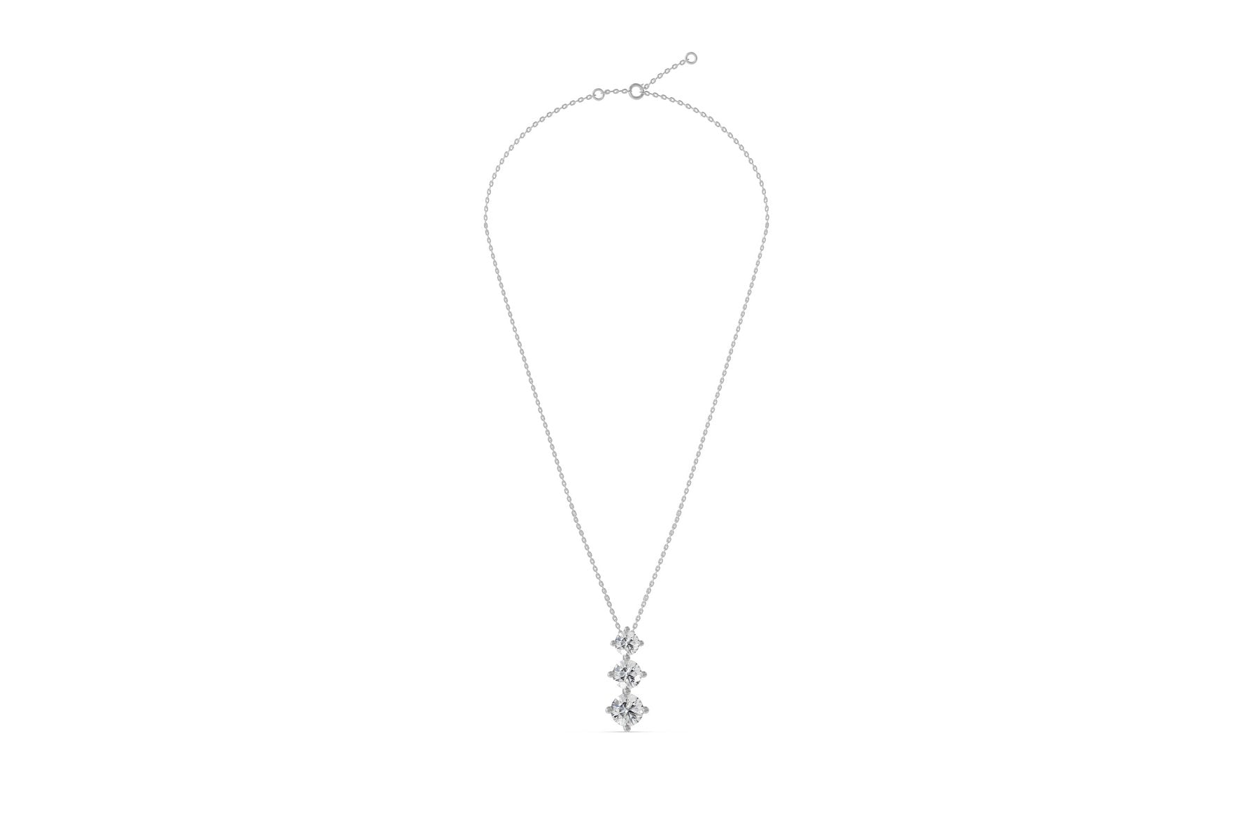 Prabangus Auksinis Pakabukas 3.19 ct | Auginti Deimantai