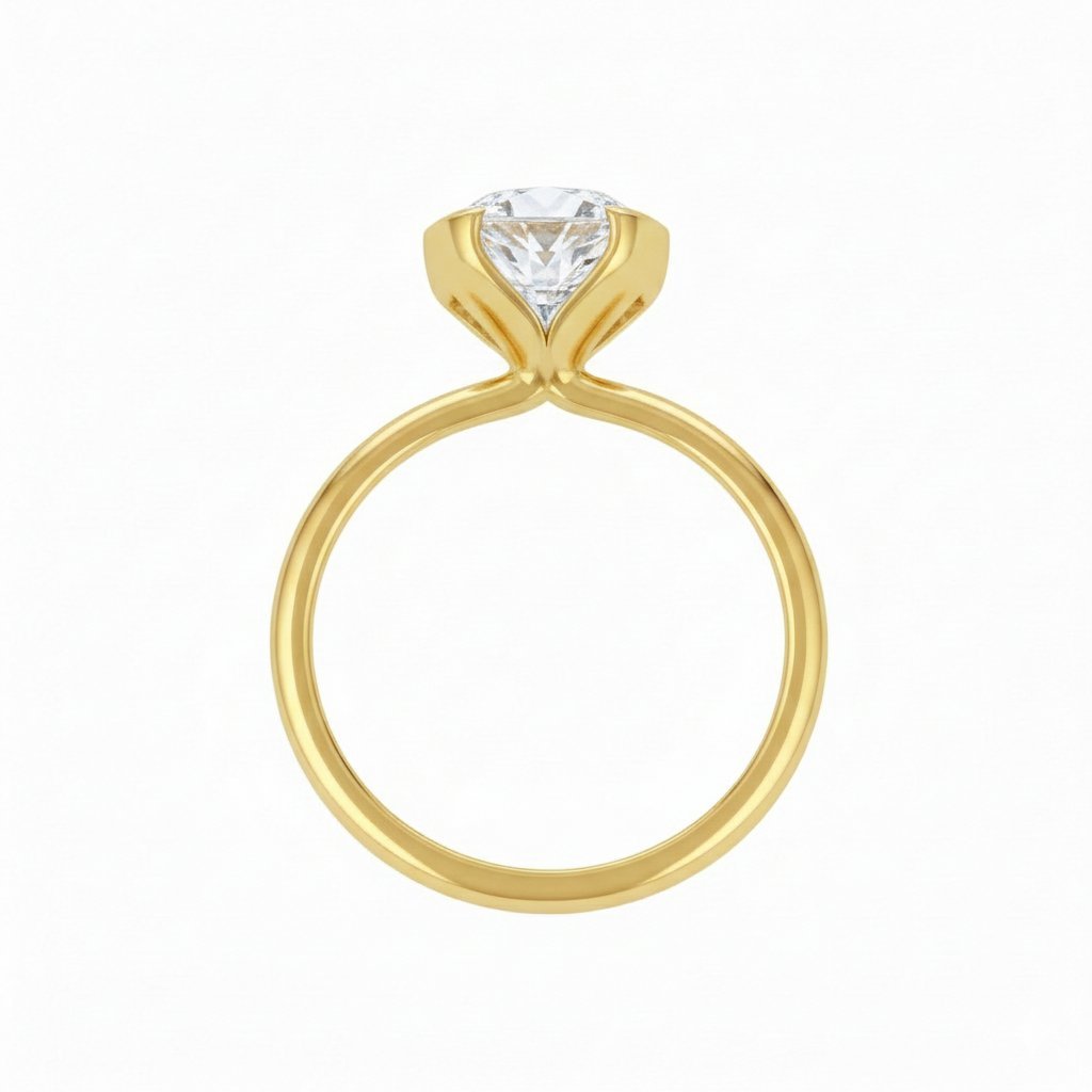 Išskirtinis Auksinis Žiedas 3.82 ct | Laboratorinis Deimantas