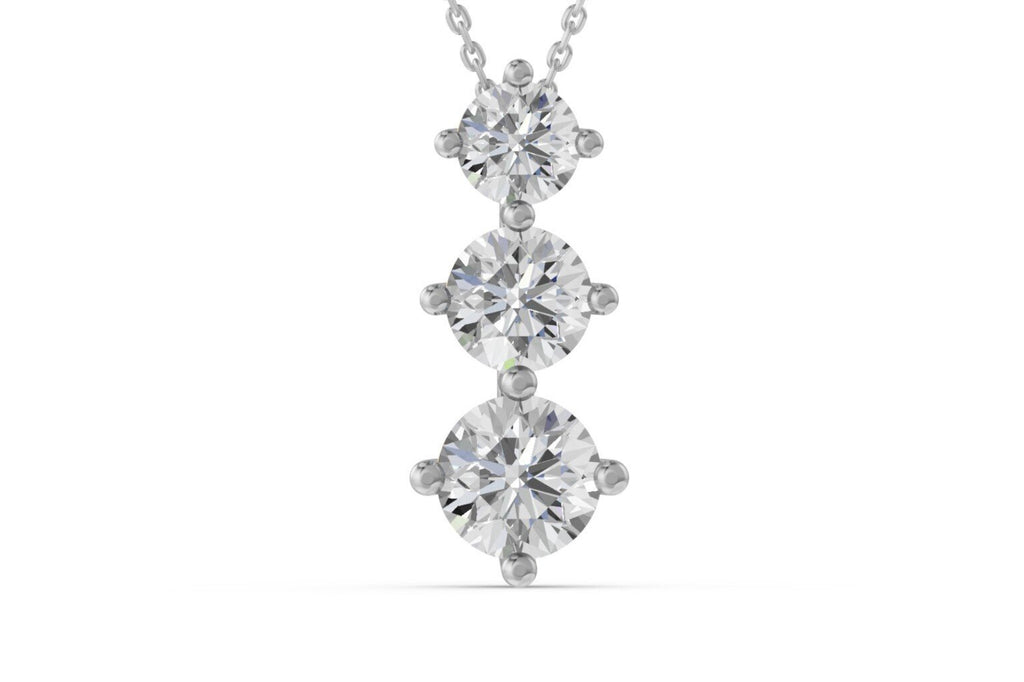 Prabangus Auksinis Pakabukas 3.19 ct | Auginti Deimantai