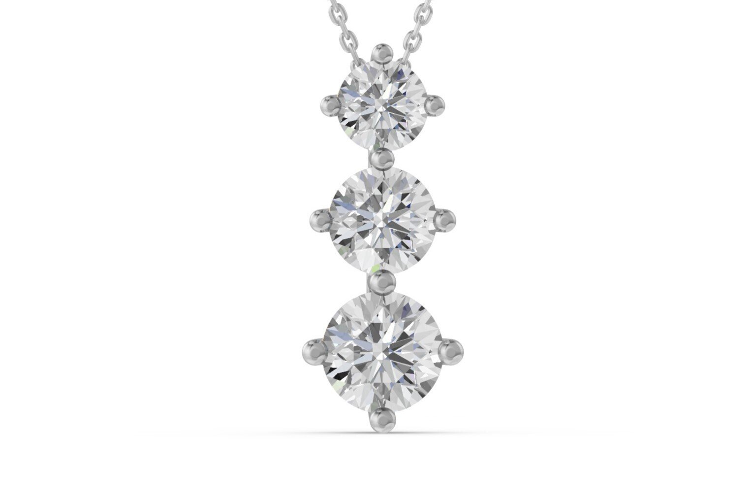 Prabangus Auksinis Pakabukas 3.19 ct | Auginti Deimantai