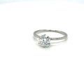 Sužadėtuvių Žiedas Auksinis 1.08 ct | Auginti Deimantai
