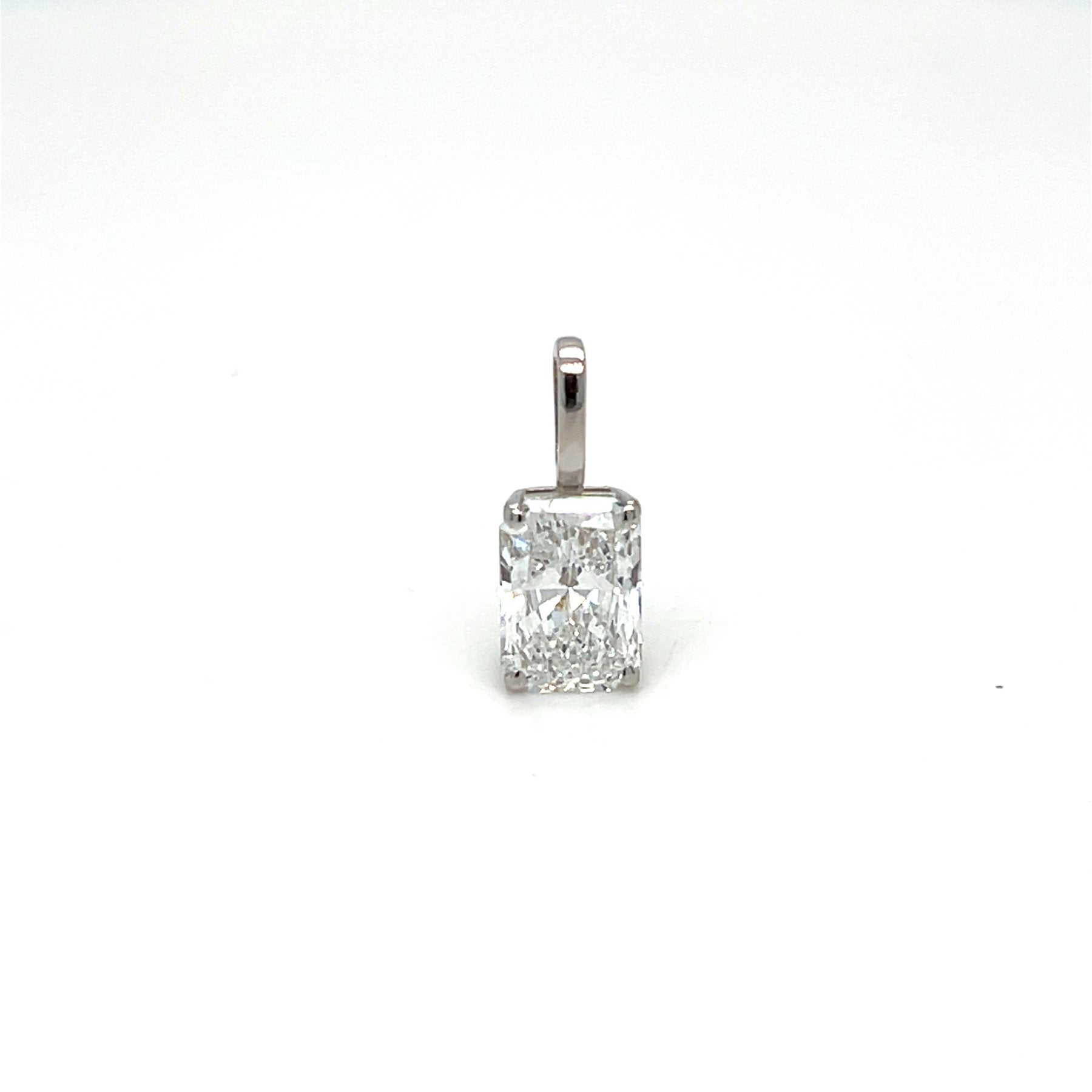 Modernus Pakabukas Baltas Auksas 1.06 ct | Laboratorinis Deimantas