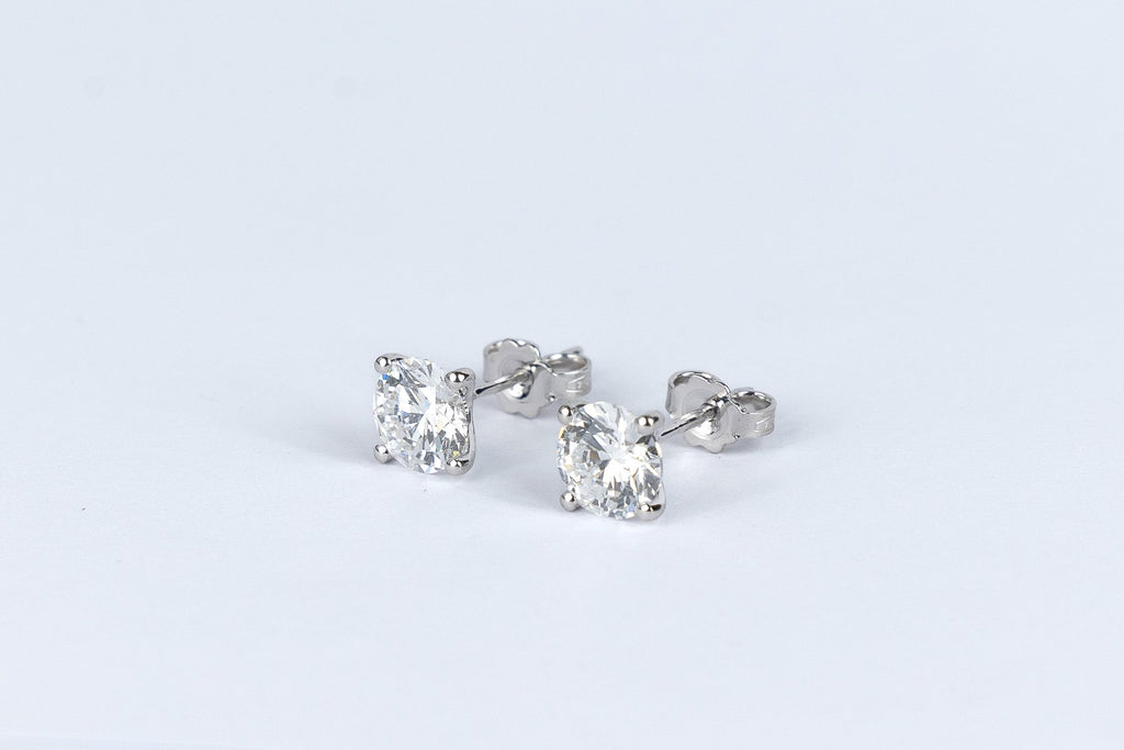 Klasikiniai Auksiniai Auskarai 2.00 ct | Laboratorinis Deimantas