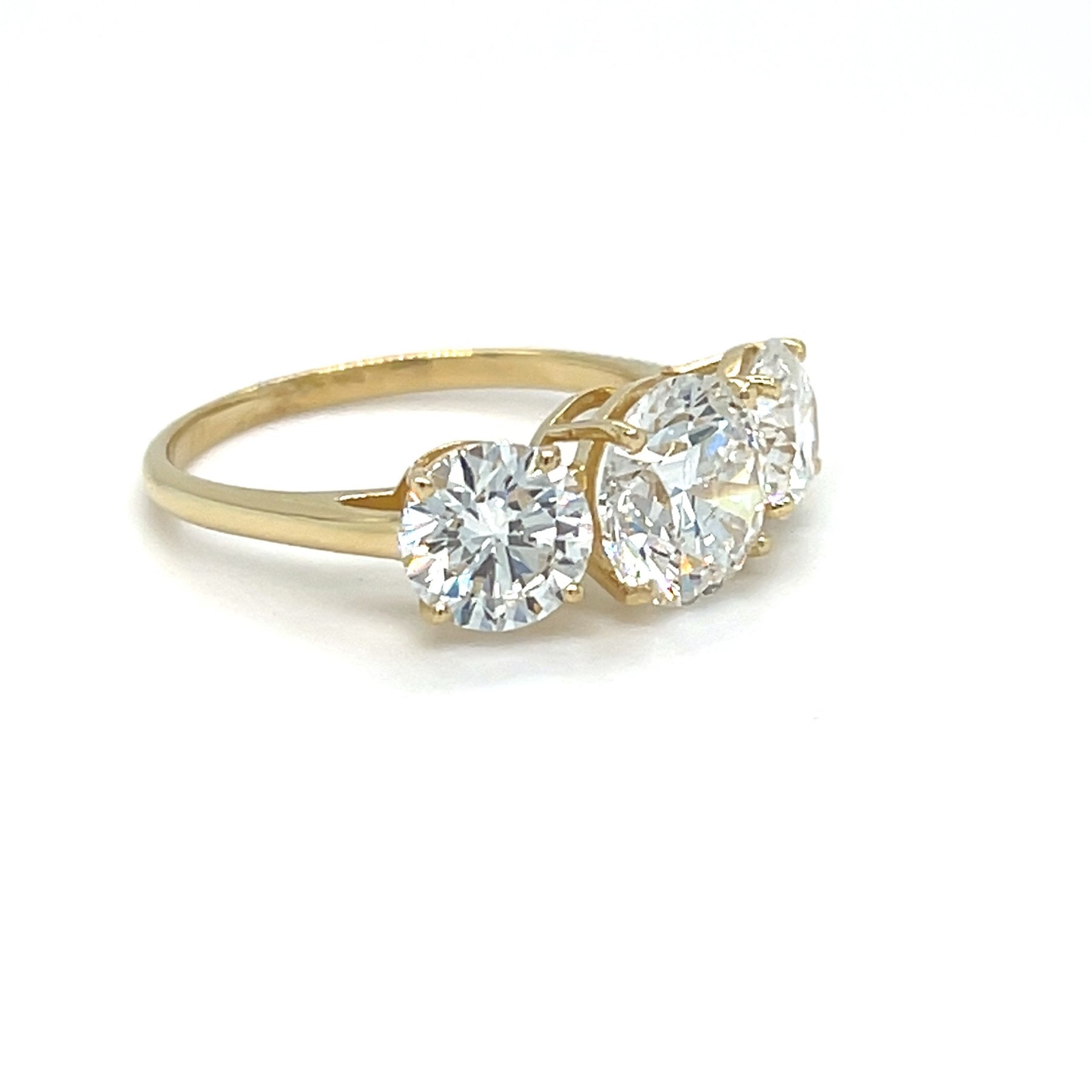 Klasikinis Žiedas su Deimantais 2.00 ct | Auksas