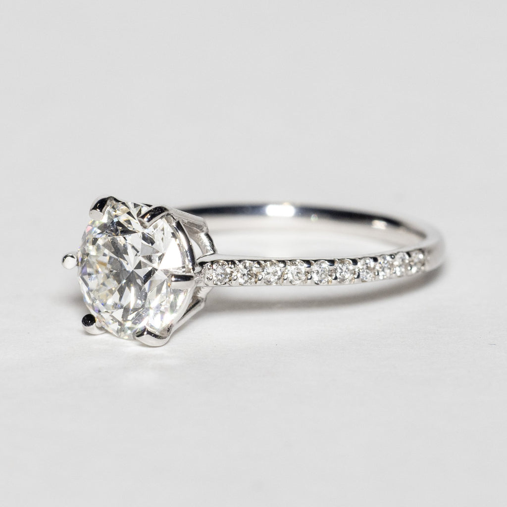 Elegantiškas Auksinis Žiedas 2.71 ct | Laboratorinis Deimantas