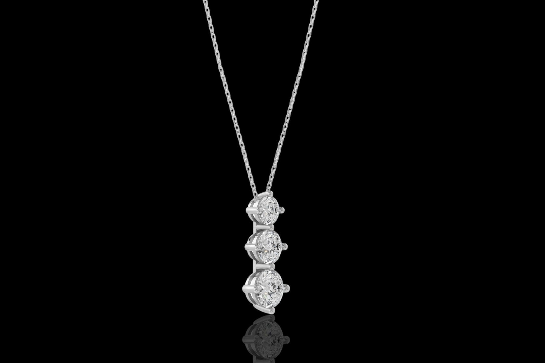Prabangus Auksinis Pakabukas 3.19 ct | Auginti Deimantai