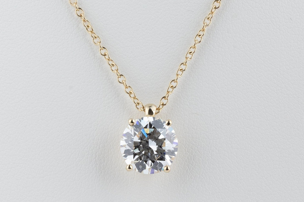 Prabangi Auksinė Grandinėlė 4.05 ct | Auginti Deimantai
