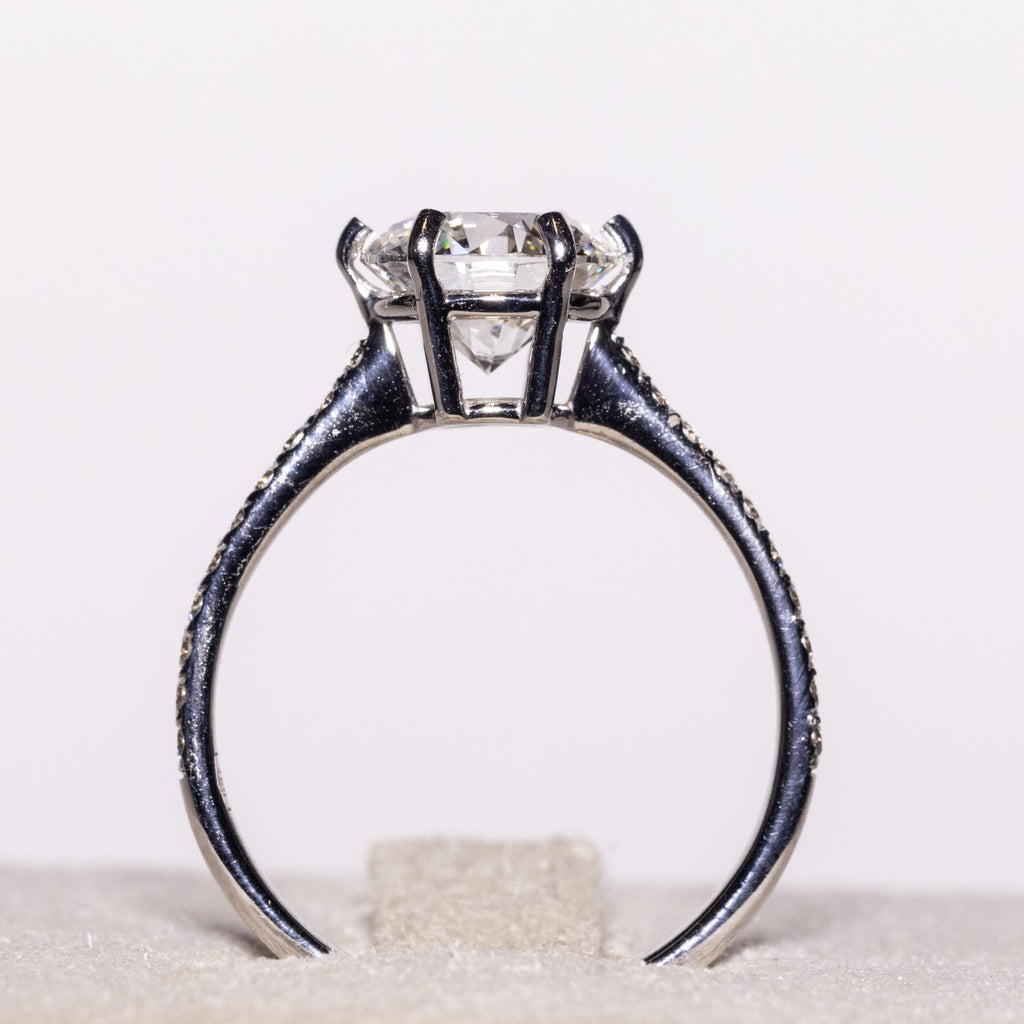 Elegantiškas Auksinis Žiedas 2.71 ct | Laboratorinis Deimantas