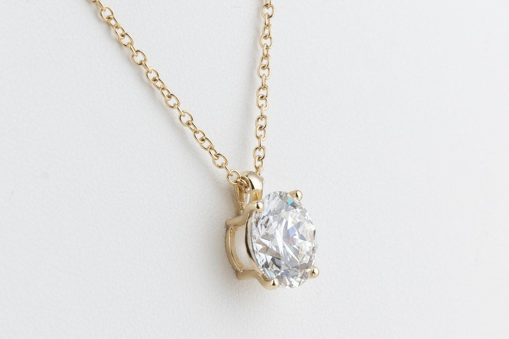Prabangi Auksinė Grandinėlė 4.05 ct | Auginti Deimantai