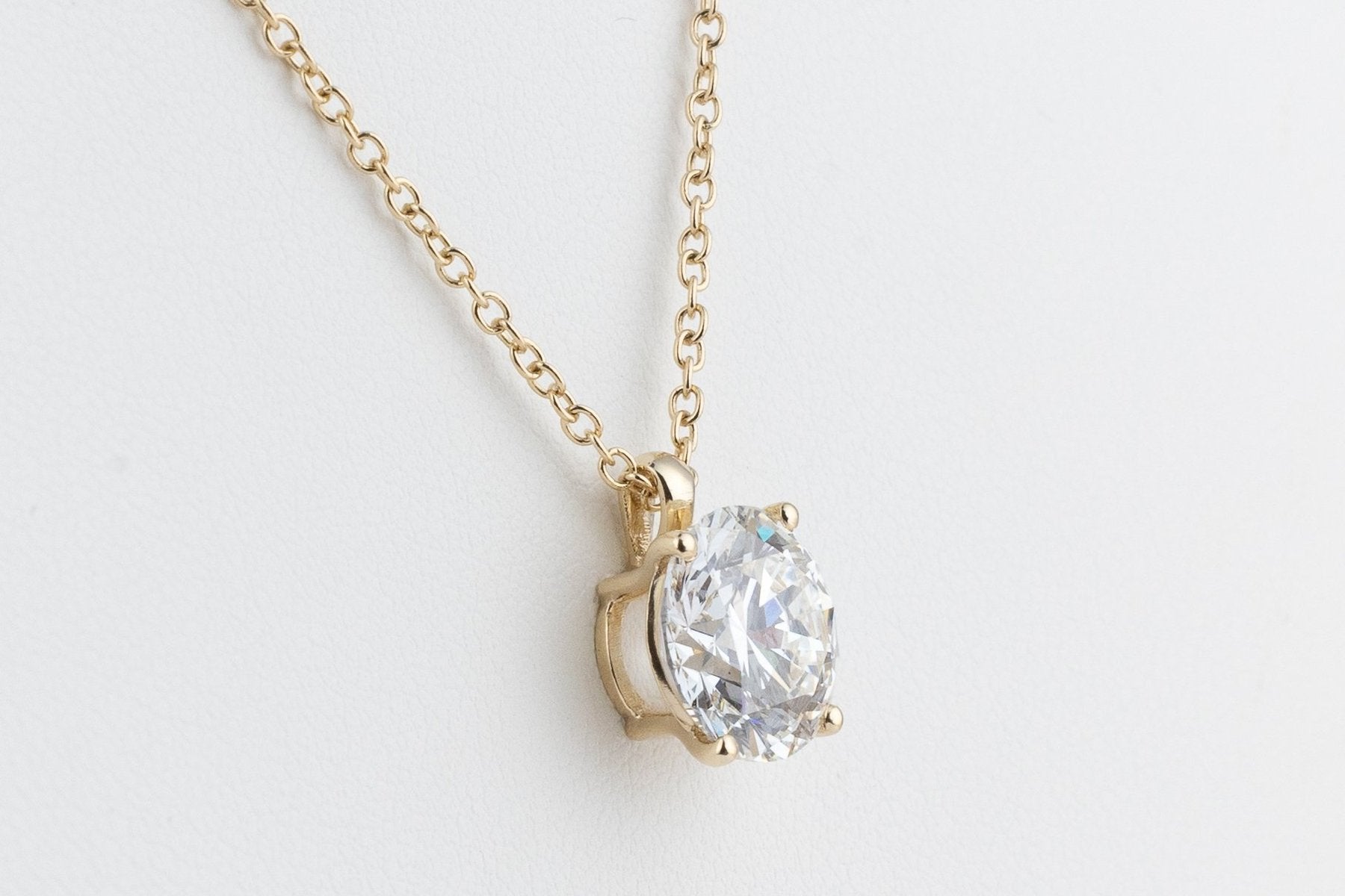 Prabangi Auksinė Grandinėlė 4.05 ct | Auginti Deimantai
