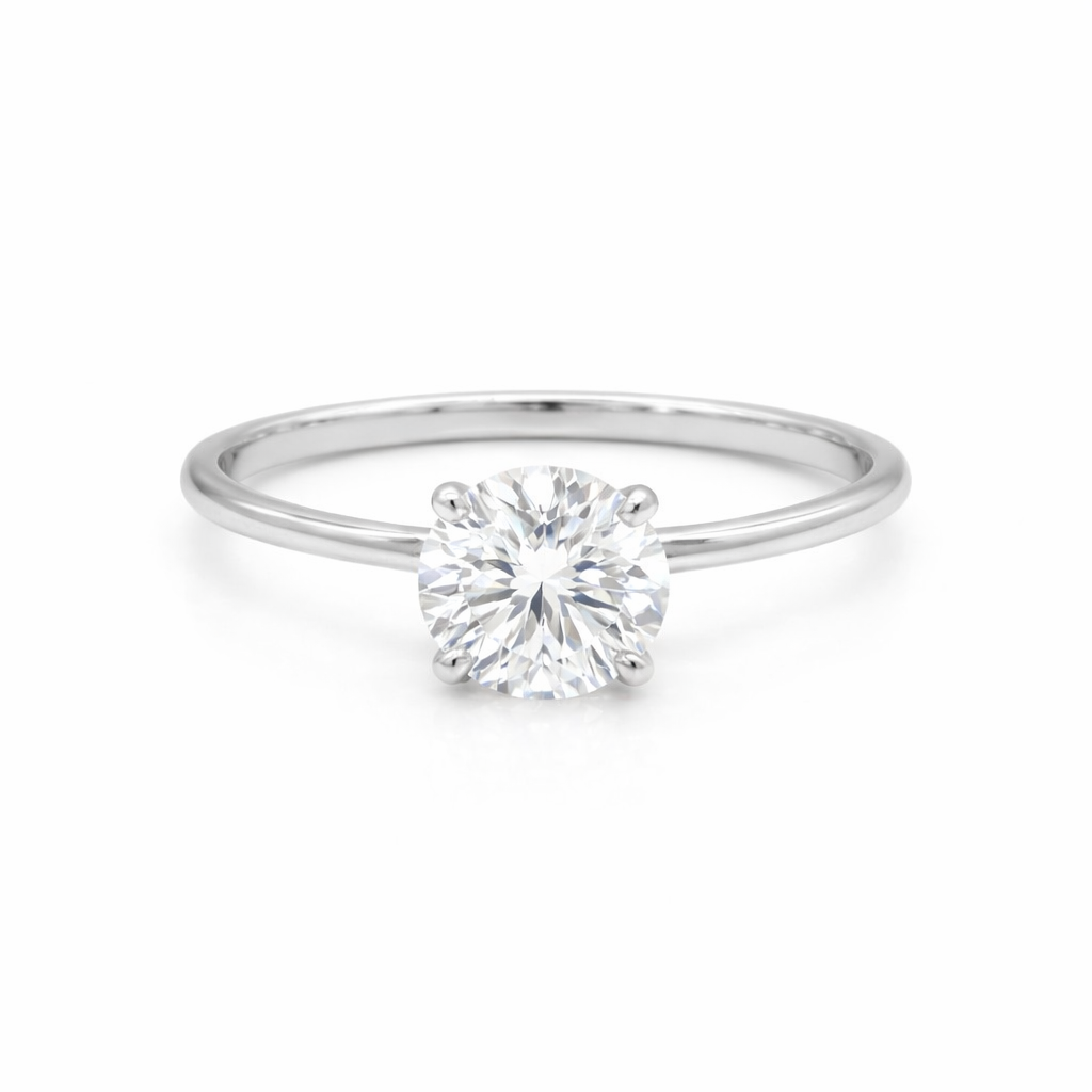 Prabangus Žiedas Baltas Auksas 1.02 ct | Laboratorinis Deimantas