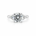 Elegantiškas Auksinis Žiedas 2.26 ct | Auginti Deimantai