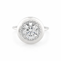 Elegantiškas Auksinis Žiedas 2.12 ct | Auginti Deimantai