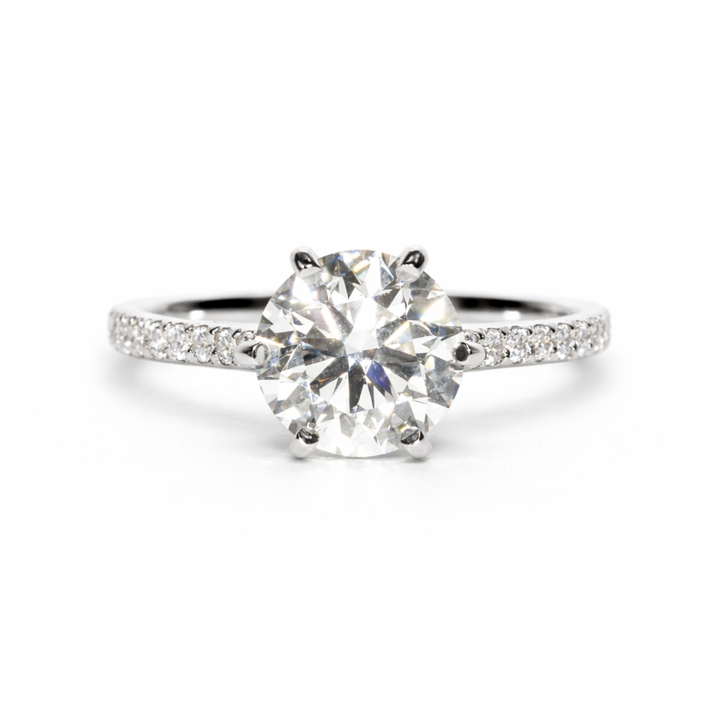 Elegantiškas Auksinis Žiedas 2.71 ct | Laboratorinis Deimantas