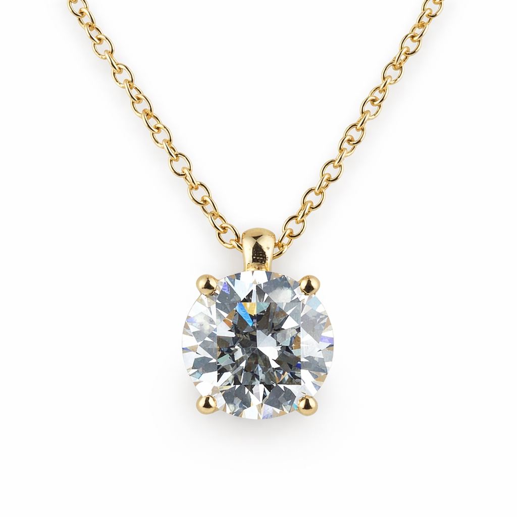 Prabangi Auksinė Grandinėlė 4.05 ct | Auginti Deimantai