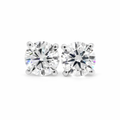 Klasikiniai Auksiniai Auskarai 2.20 ct | Auginti Deimantai