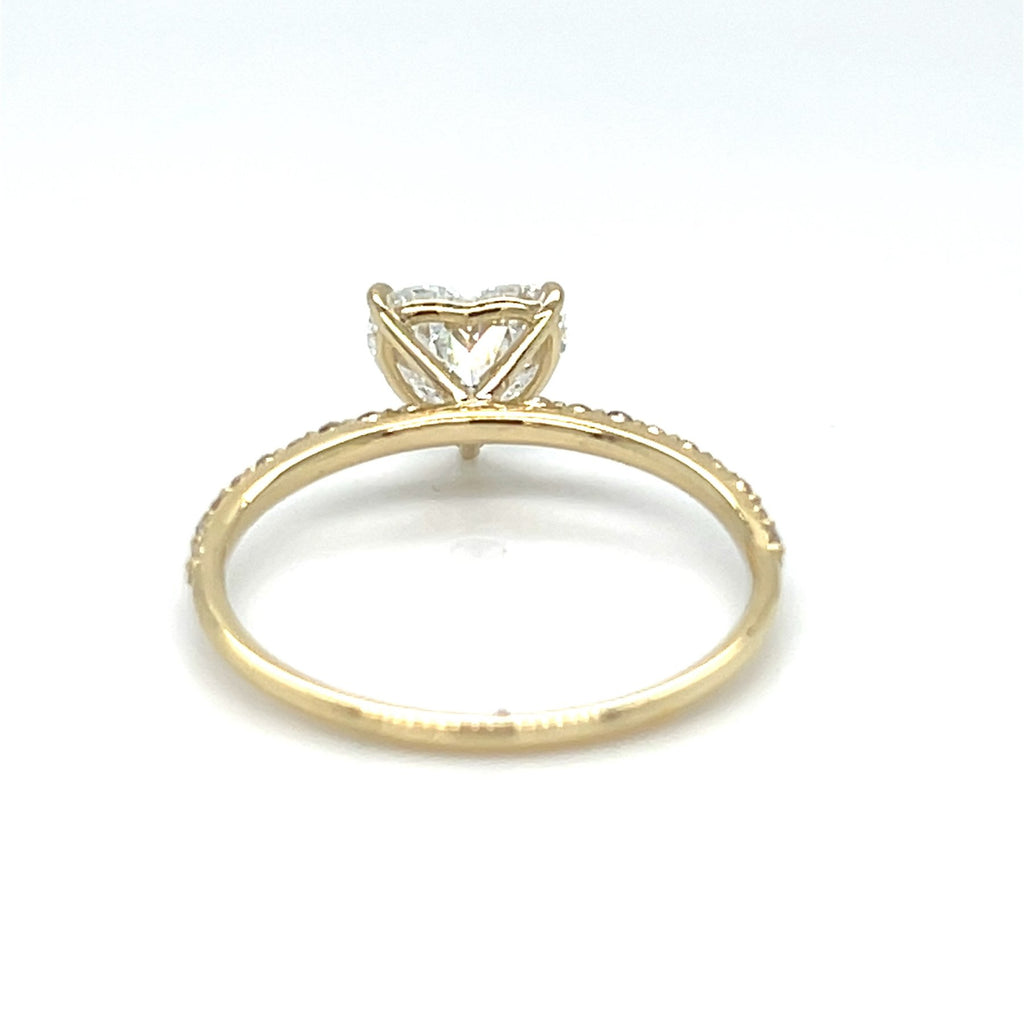 Romantiškas Žiedas Širdelės Formos 1.35 ct | Auksas