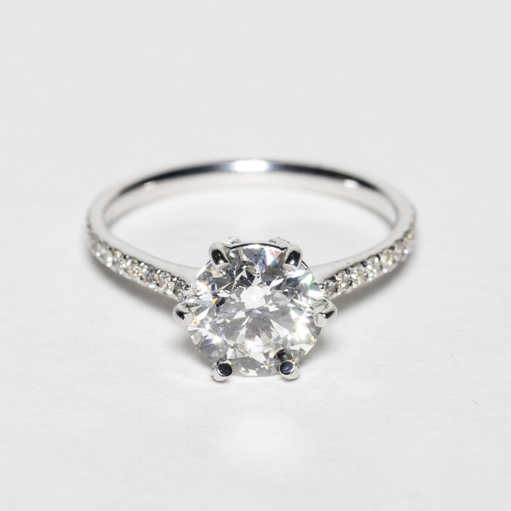 Elegantiškas Auksinis Žiedas 2.71 ct | Laboratorinis Deimantas