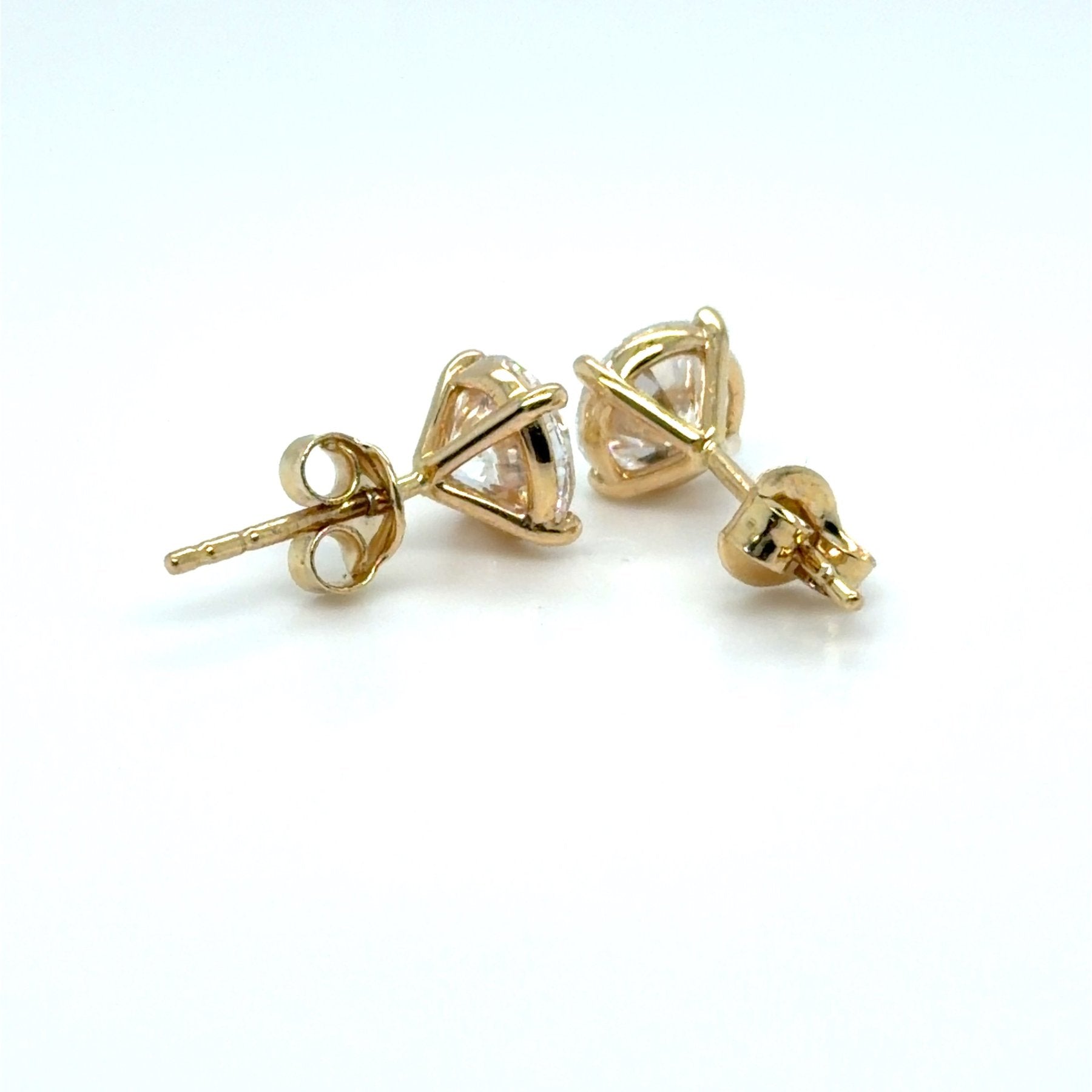 Elegantiški Auskarai Geltonas Auksas 1.45 ct | Laboratoriniai Deimantai