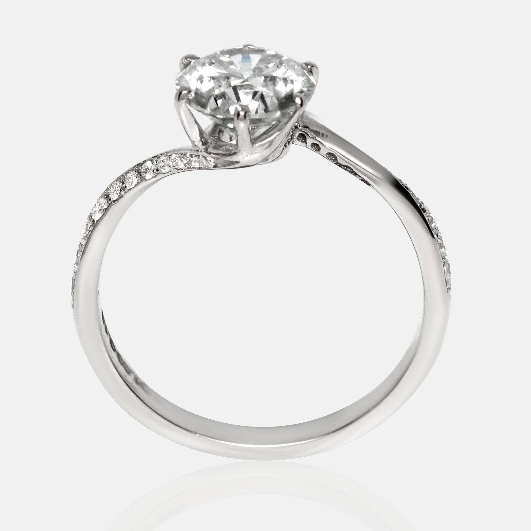 Prabangus Auksinis Žiedas 3.17 ct | Auginti Deimantai