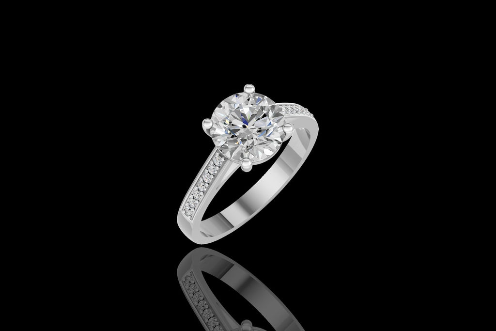 Elegantiškas Auksinis Žiedas 2.71 ct | Laboratorinis Deimantas